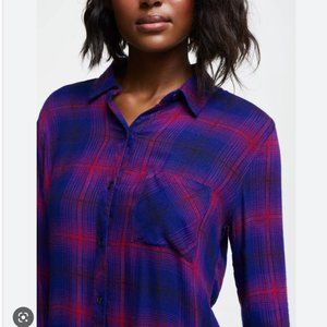 Rails Hunter Plaid Long-Sleeved Soft Flannel (Size Small)